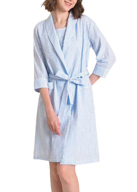 Women's Cotton Nightgown with Matching Robe Set Unisex pajama sets