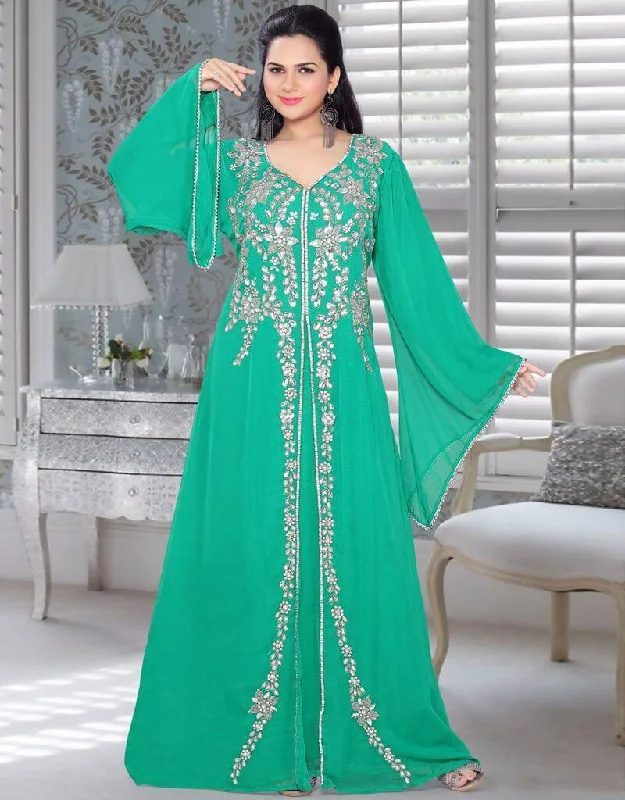 Jacket Style Party Wear Kaftan Romantic Bridal Set