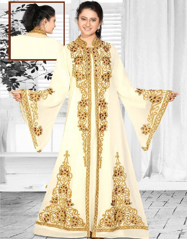 Jacket Style Party Wear Kaftan Bridal Satin Set