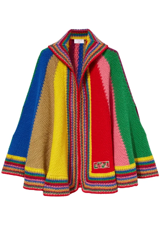 Colorblock Cape Sporty sweaters