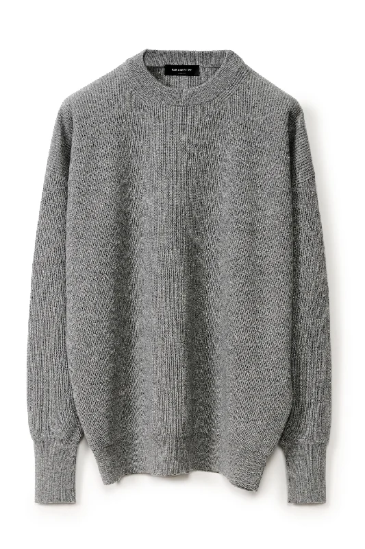 Crewneck Ribbed Sweater Breathable sweaters