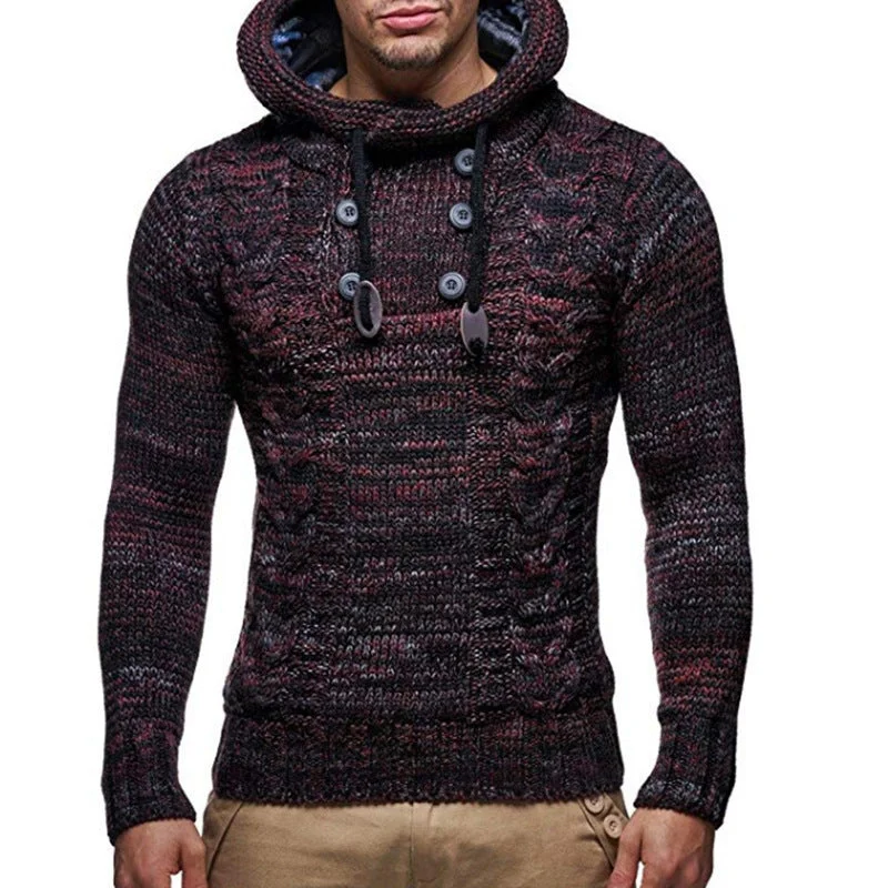 FZ Men's casual pullover warm long sleeve sweater Cozy knit sweaters for winter