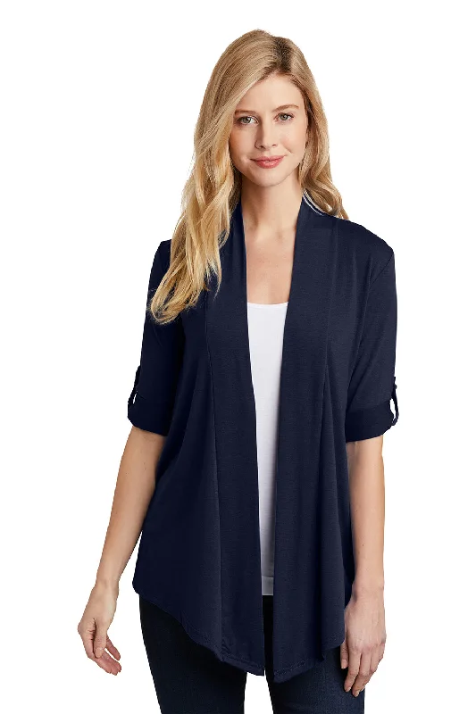 Port Authority Womens Concept Shrug - Dress Navy Blue Minimalist sweaters