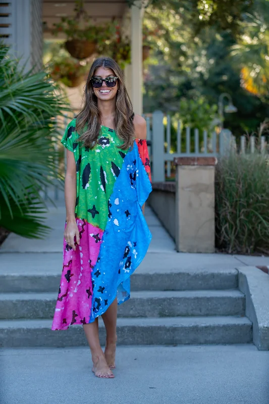 Beachy Bandana Maxi Coastal Caftan Versatile maxi dresses for all occasions