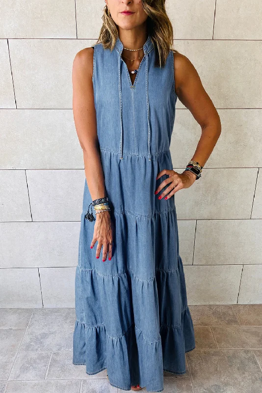 Denim Maxi Dress Best maxi dresses for casual wear