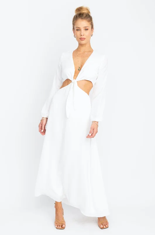 Noelle Maxi in White Beach maxi dresses