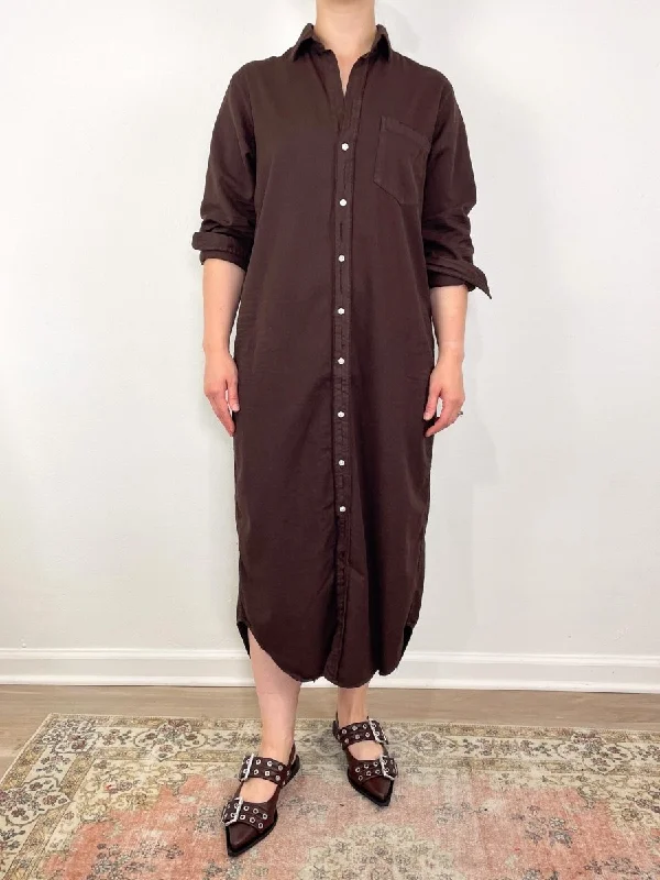 Rory Maxi Shirtdress in Espresso Spring maxi dresses