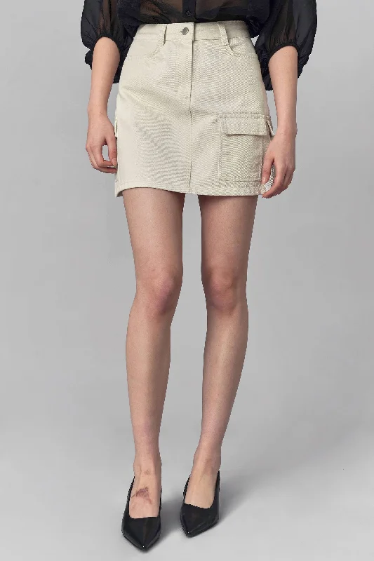 Colin Cargo Denim Mini Skirt Bohemian Mini Skirt