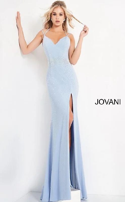 Jovani 06209 Prom Long Spaghetti Strap Formal Gown Designer party dresses