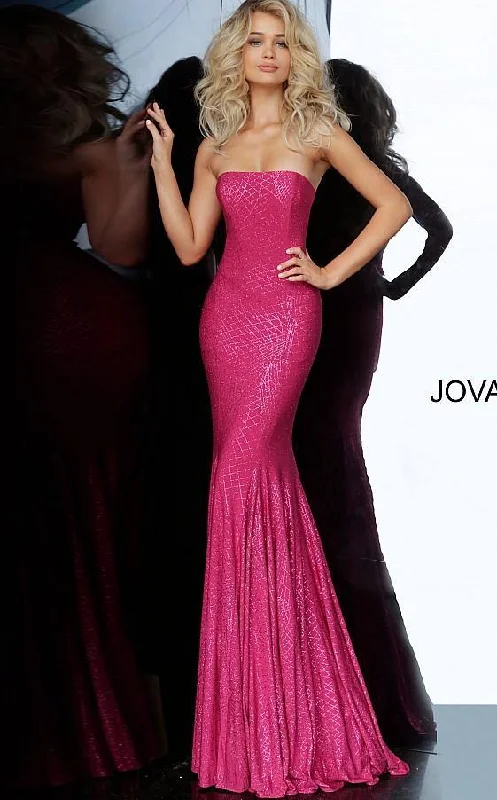 Jovani 1121 Prom Long Strapless Formal Mermaid Gown Affordable party dresses