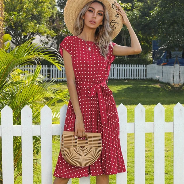 Wine red dress