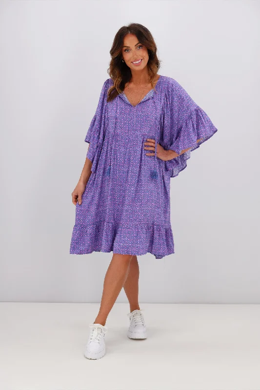 Boho Australia Amir Dress Violet Trendy unclassified dresses