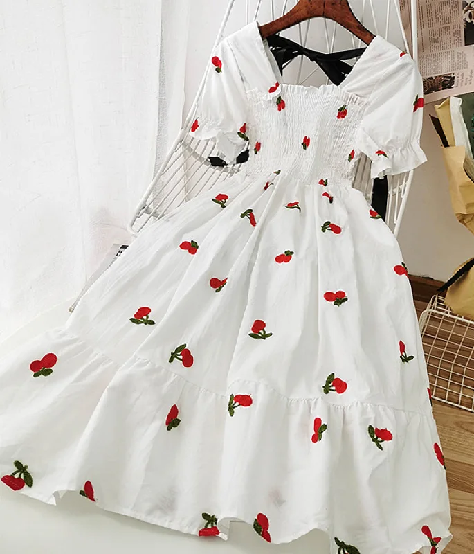 Cute A line fruit dress fashion girl dress  1237 Tulle unclassified dresses