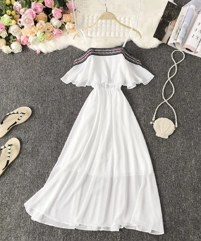 Cute A line soft chiffon dress summer dress  1115 Corset unclassified dresses