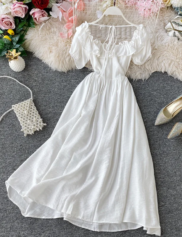 Cute A line summer dress women's dress  1223 Boho unclassified dresses