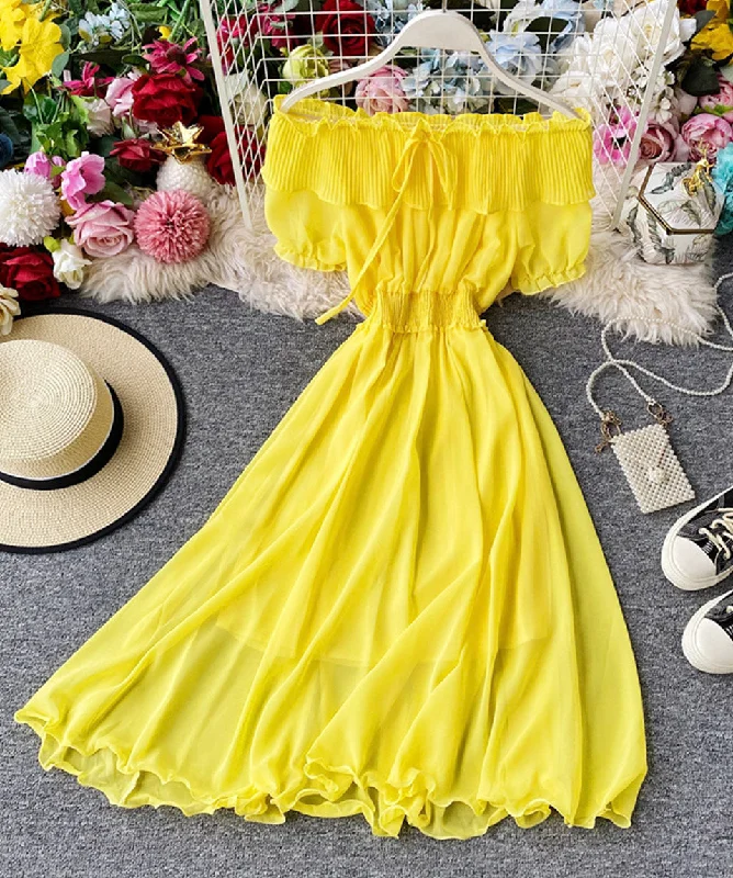 Cute chiffon strapless summer dress fashion dress  1114 Lace unclassified dresses