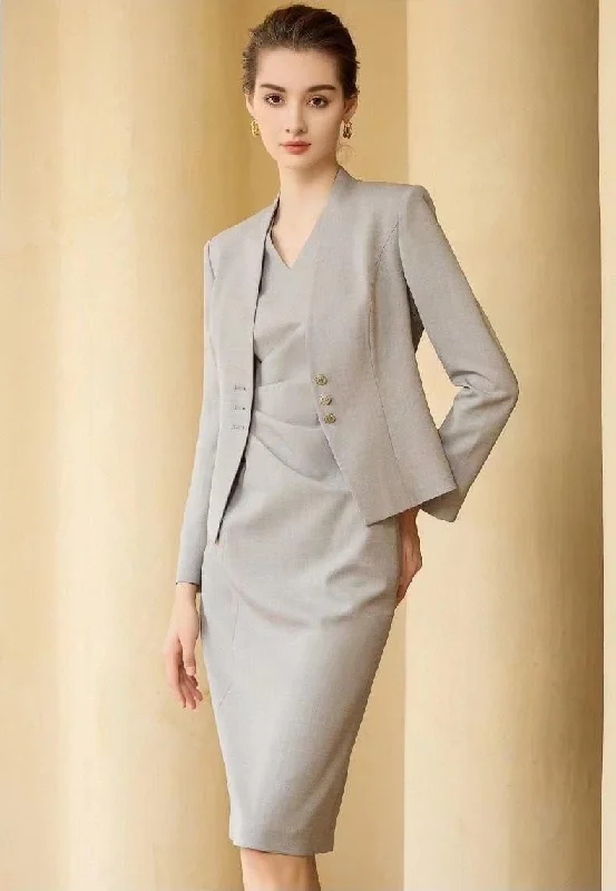 Elegant Business Dress Suit Long sleeve unclassified dresses