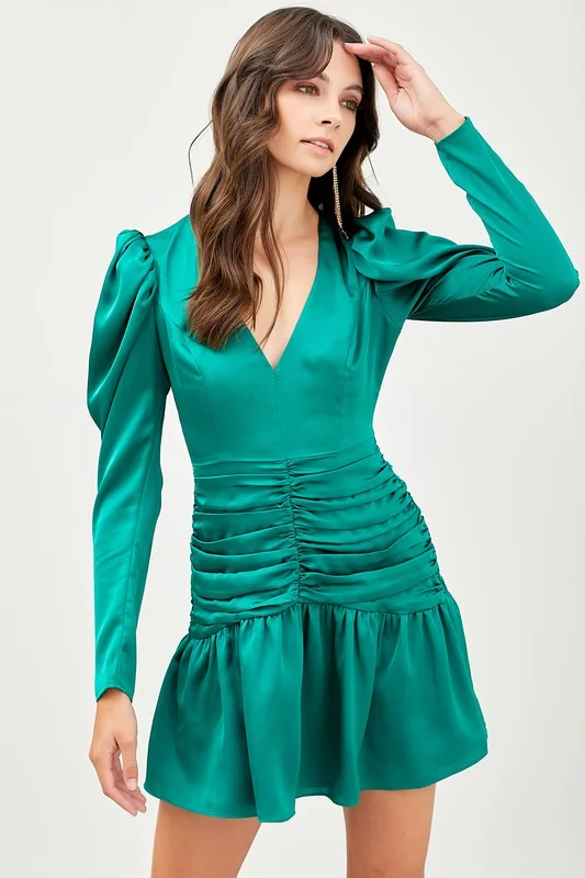 Emerald Katy Ruffle Dress Backless unclassified dresses