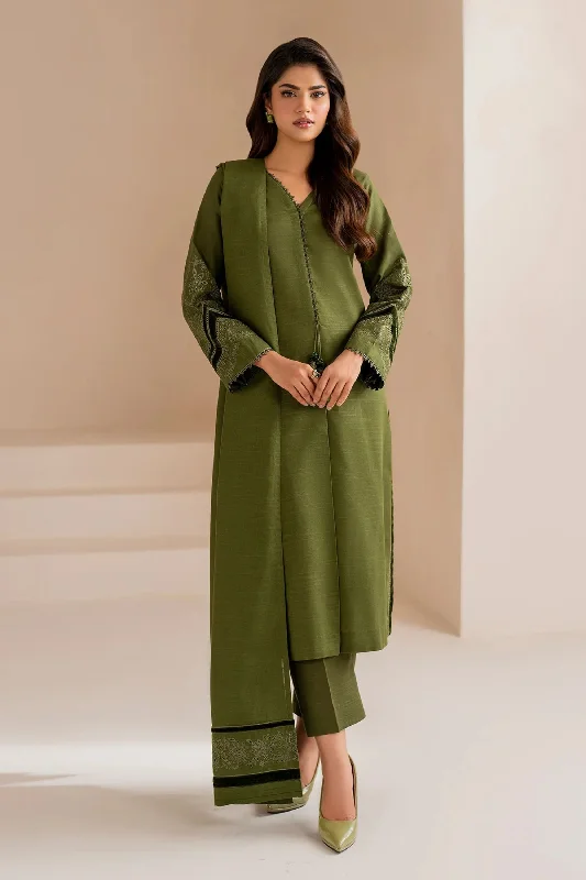 Green Khaddar Formal Wear Suit Tulle unclassified dresses