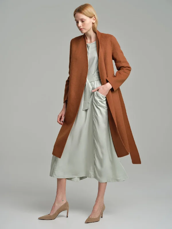 Handmade belted wool coat Casual unclassified dresses