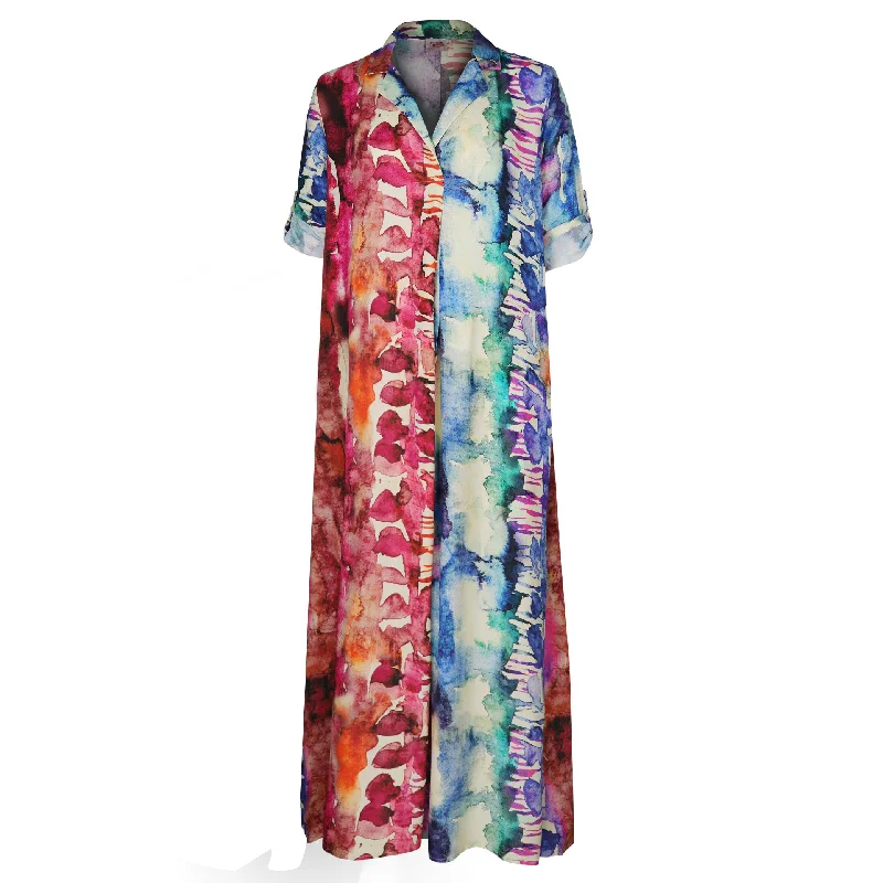 Juniper Kaftan Dress Abs Watercolour Elegant unclassified dresses