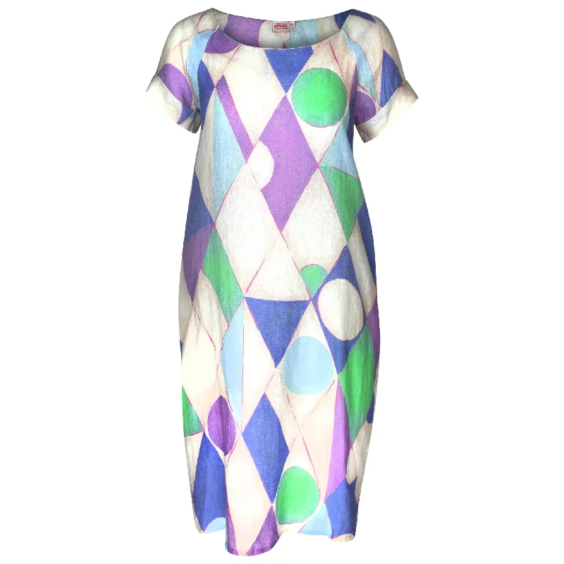 Karen Cocoon Geometric Dress Mesh unclassified dresses