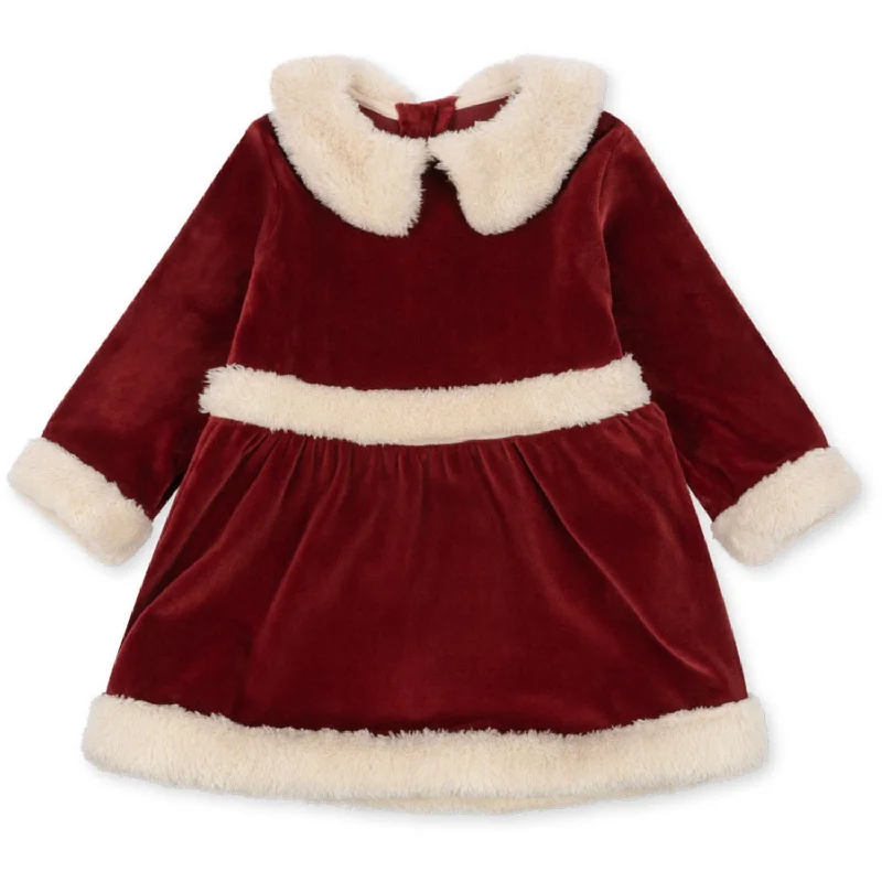 Konges Sløjd Red Dahlia Christmas Dress Grs Short unclassified dresses