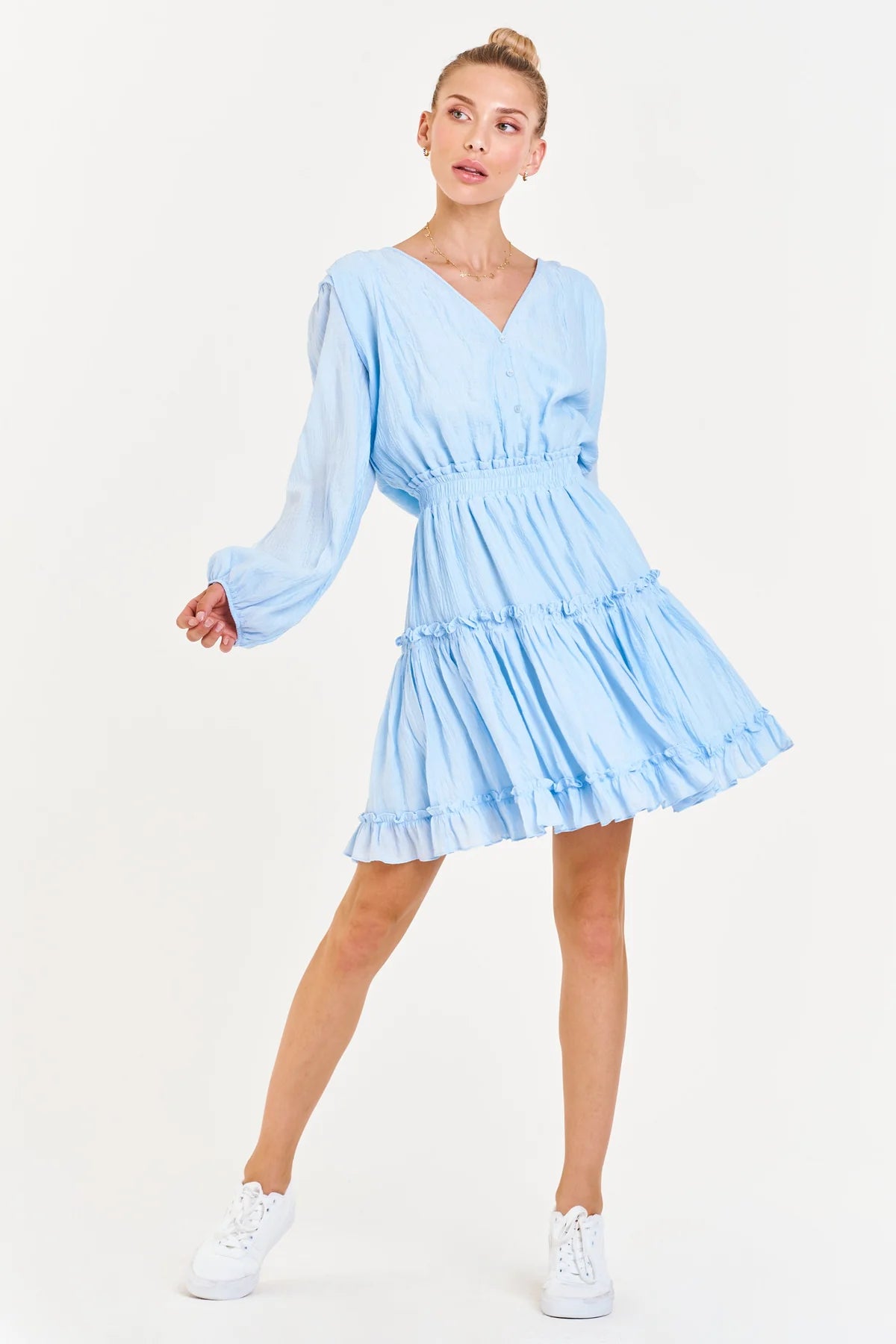 Mid Day Sky Dress Ruffled unclassified dresses