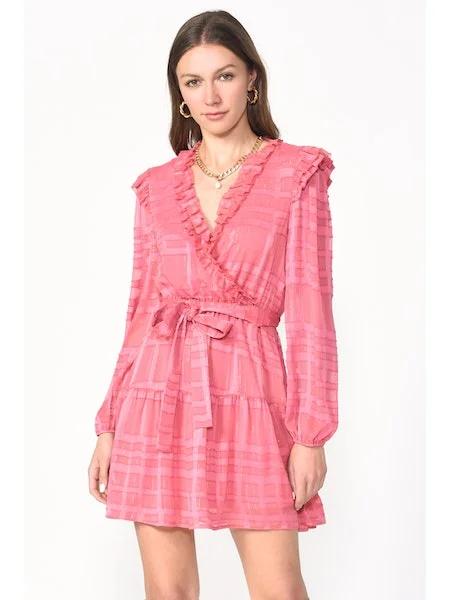 Pretty In Pink Wrap Dress Fall unclassified dresses