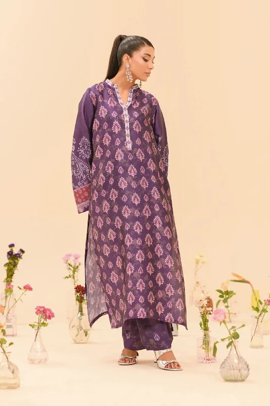 Purple 2pc Readymade Silk Suit Formal unclassified dresses