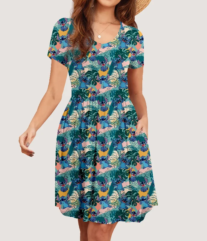 Alien Palms Pocket Dress (ready to ship) Women's unclassified dresses