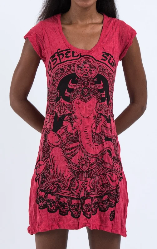 Sure Design Women's Batman Ganesh Dress Red Lounge unclassified dresses