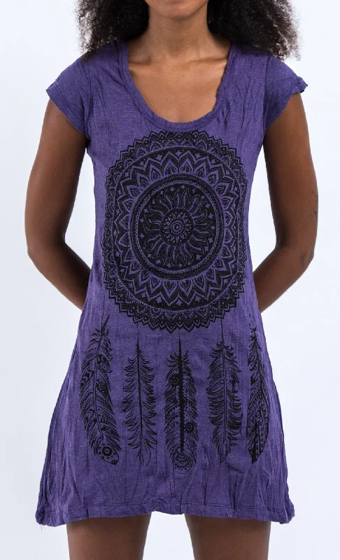 Sure Design Women's Dreamcatcher Dress Purple Long unclassified dresses