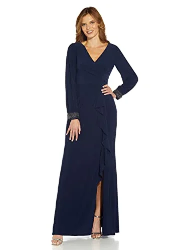 Women's Draped Jersey Beaded Gown | Original Brand Formal unclassified dresses