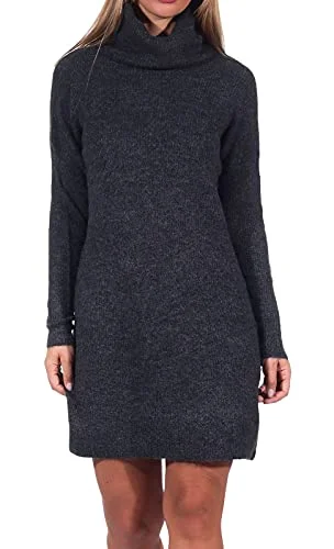 Women's Onljana L/S Cowlneck Dress Wool KNT Dark color unclassified dresses