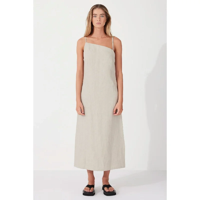 Zulu & Zephyr Contrast Linen Dress - Husk Budget-friendly unclassified dresses