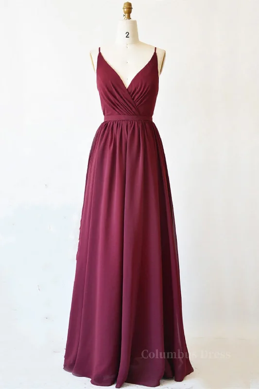 A Line V Neck Burgundy Long Corset Prom Dress with Lace Back, V Neck Burgundy Corset Formal Evening Dress, Burgundy Corset Bridesmaid Dress outfit Lace Dress Glam