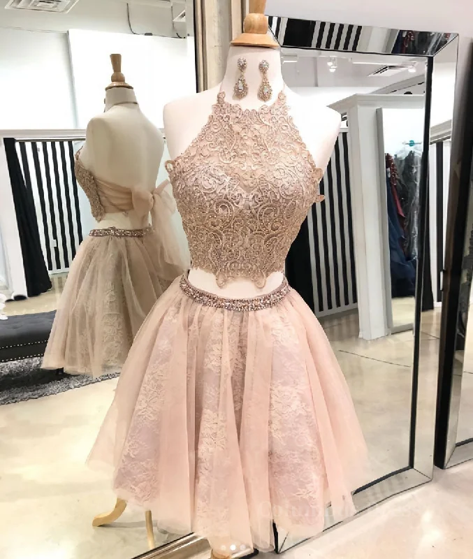 Cute champagne tulle lace short Corset Prom dress, Corset Homecoming dress outfit Tulle Dress Chic