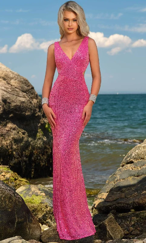 Blush by Alexia Designs 20547 - Sequined Gown Formal Sequin Dress