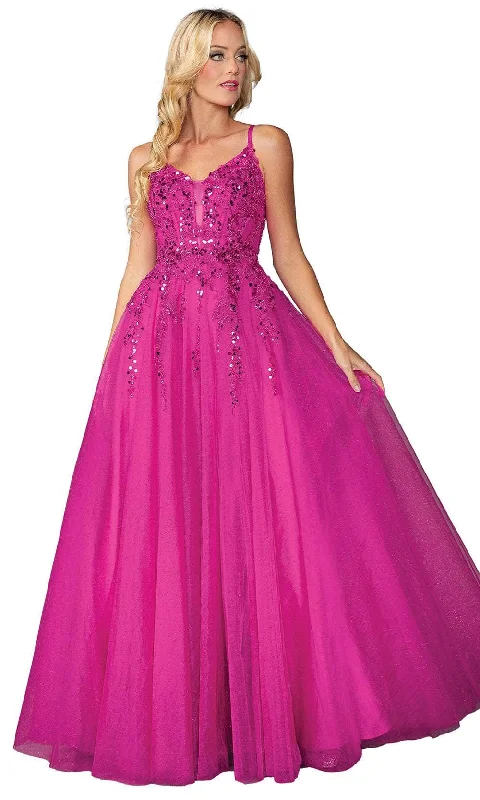 Dancing Queen 4437 - Sequin Corset Prom Dress Sequin Dress Trend