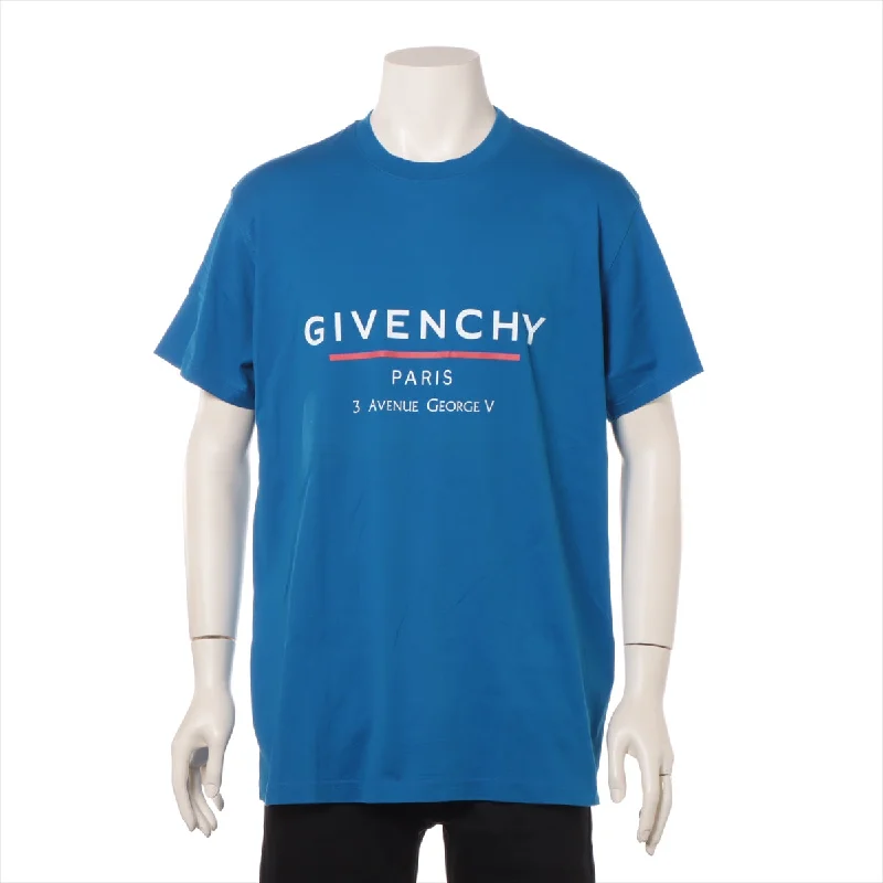 Givenchy Logo Print Cotton T-shirt Blue Chic Shirt Dress