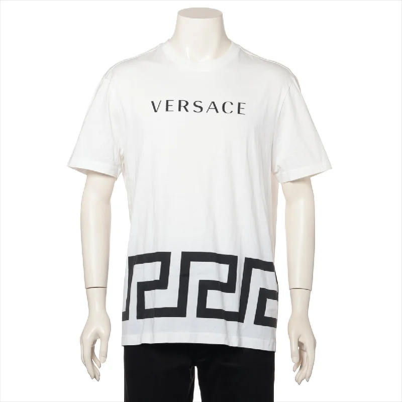 Versace Cotton White T-shirt Basic Shirt Dress